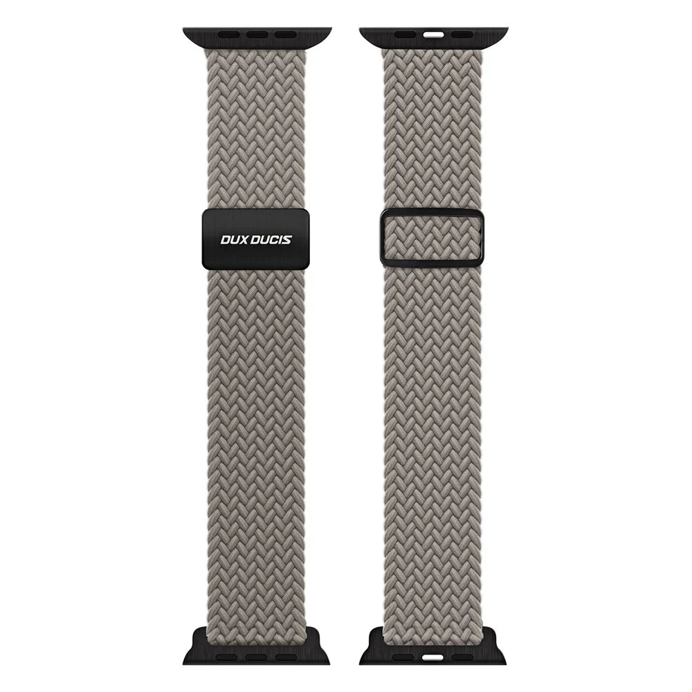DUX DUCIS Ultra Series Watch Band For Apple Watch Ultra 3 2 1 49mm / Series 11 10 46mm / 9 8 7 45mm / SE3 SE2 SE 6 5 4 44mm / 3 2 1 42mm Nylon Magnetic Strap - Clay - 2