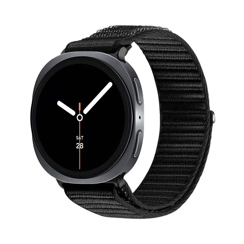 DUX DUCIS YE Series For Samsung Galaxy Watch8 40mm / 44mm / Watch8 Classic 46mm Watch Band Nylon Braided Loop Wrist Strap - Black - 3