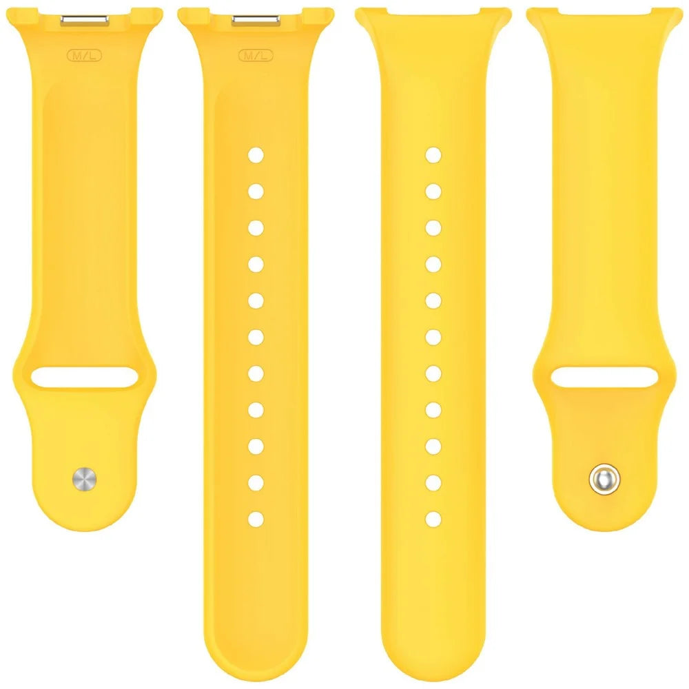 Smart Watch Band for Samsung Galaxy Watch8 44mm / 40mm / Watch8 Classic 46mm Reverse Buckle Silicone Strap - Yellow - 3