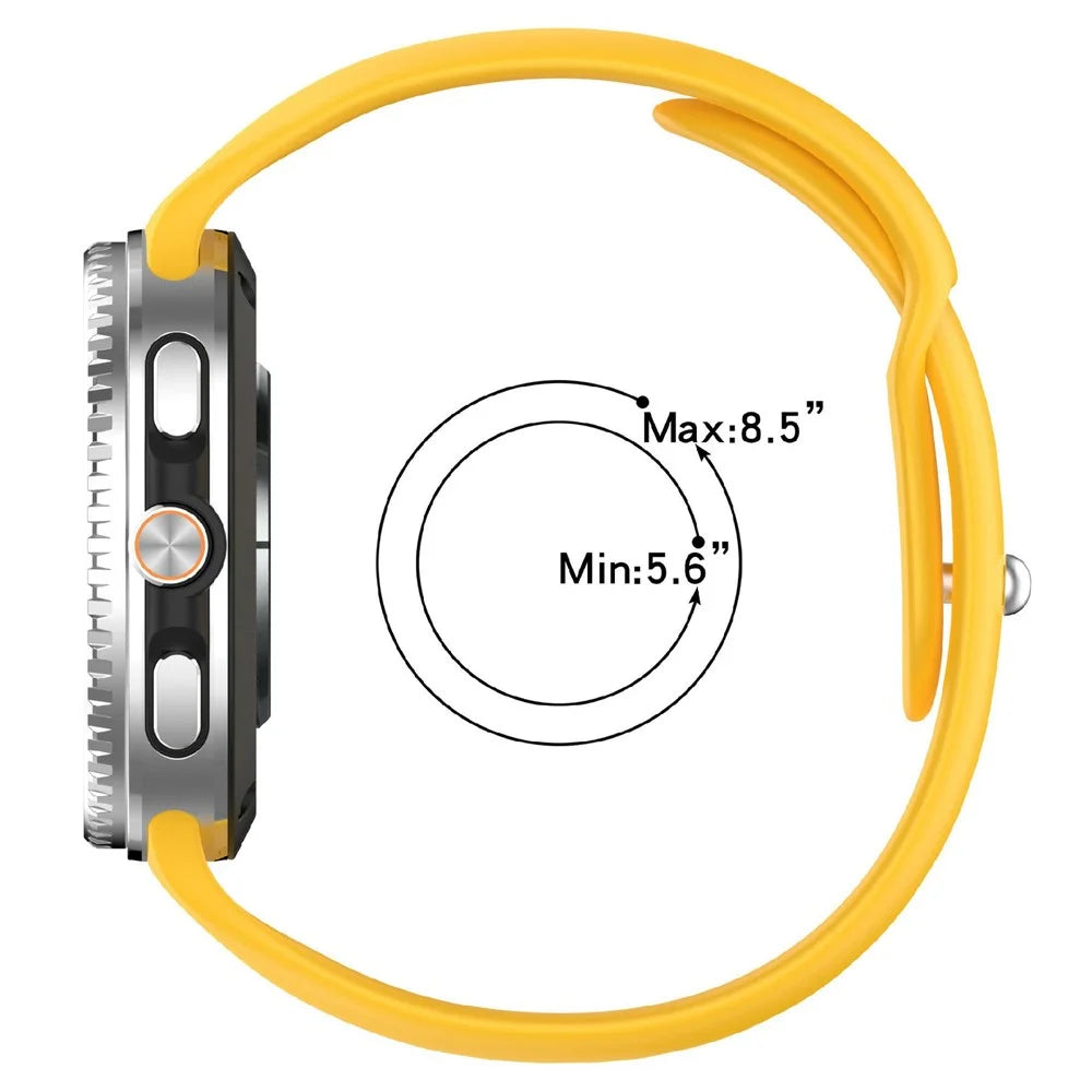 Smart Watch Band for Samsung Galaxy Watch8 44mm / 40mm / Watch8 Classic 46mm Reverse Buckle Silicone Strap - Yellow - 5