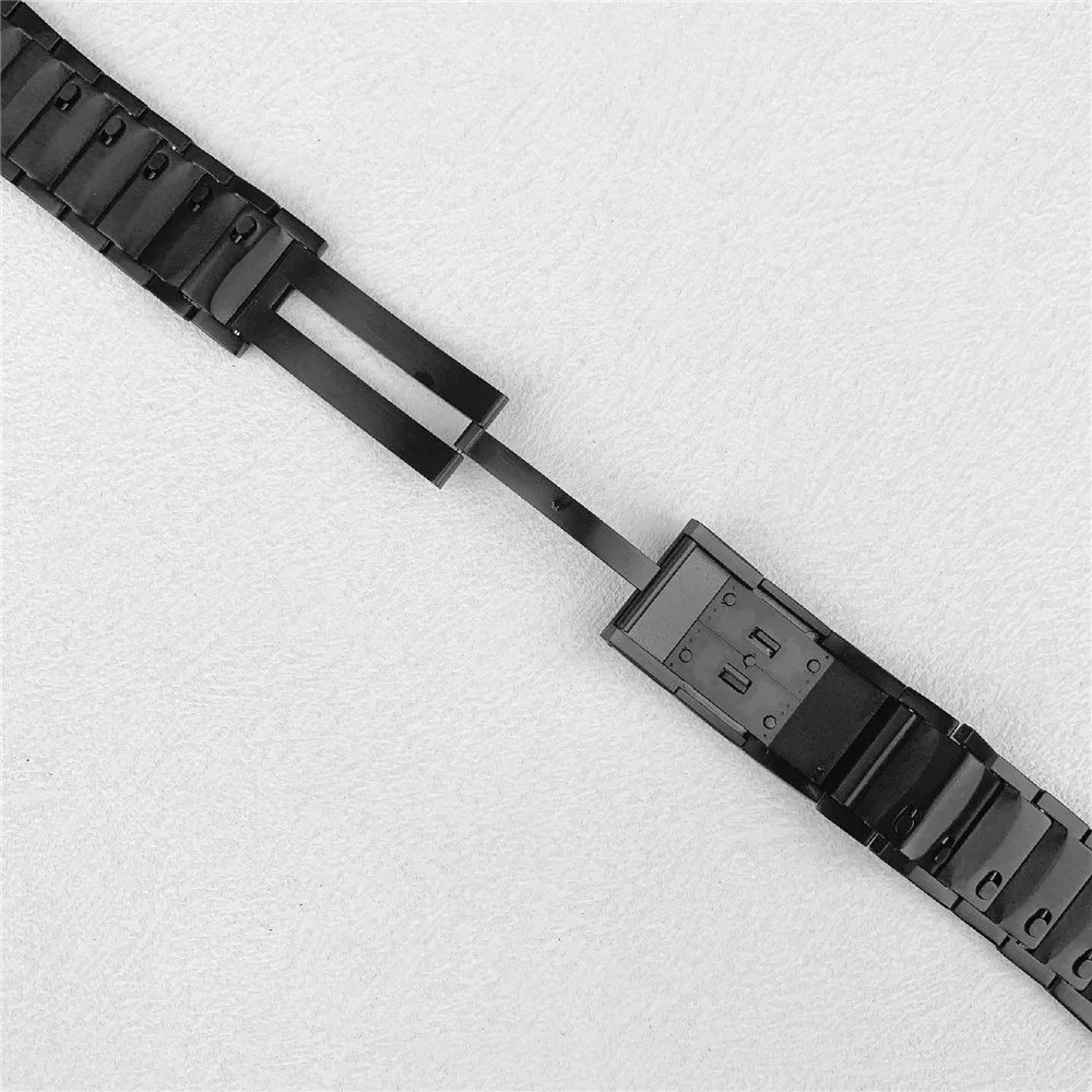 For Oppo Watch X / X2 / 4 Pro Replacement Strap 22mm 3-Bead Stainless Steel Watch Band - Black - 3