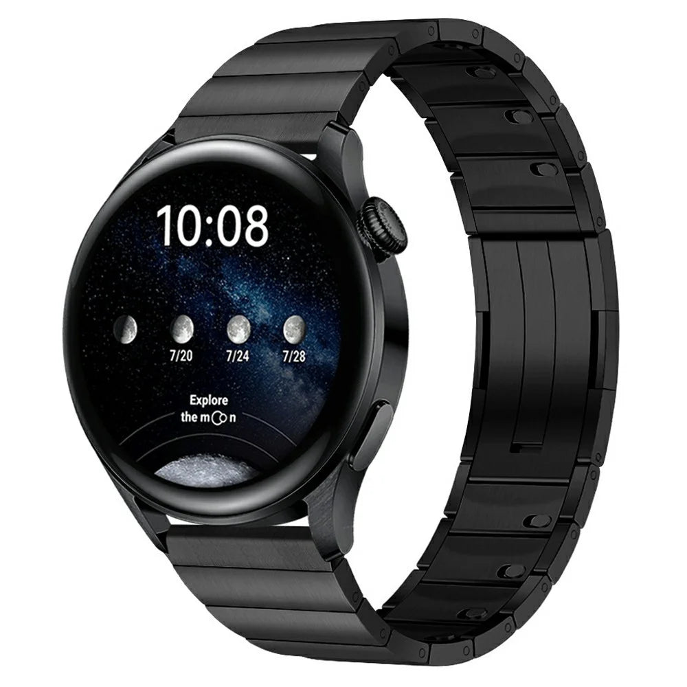 For Oppo Watch X / X2 / 4 Pro Replacement Strap 1-Bead Stainless Steel Watch Band, 22mm - Black - 2