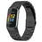 Watch Band for Fitbit Charge 6 / 5 Titanium Alloy 3-Bead Wrist Strap - Black - 3