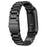 Watch Band for Fitbit Charge 4 / 3 Titanium Alloy 3-Bead Wrist Strap - Black - 1