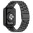 Watch Band for Oppo Watch 41mm Titanium Alloy 3-Bead Wrist Strap - Black - 1