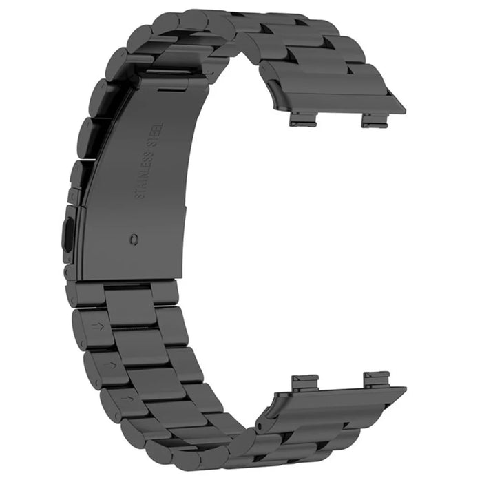 Watch Band for Oppo Watch 41mm Titanium Alloy 3-Bead Wrist Strap - Black - 3