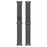 Watch Band for Oppo Watch 41mm Titanium Alloy 3-Bead Wrist Strap - Black - 4