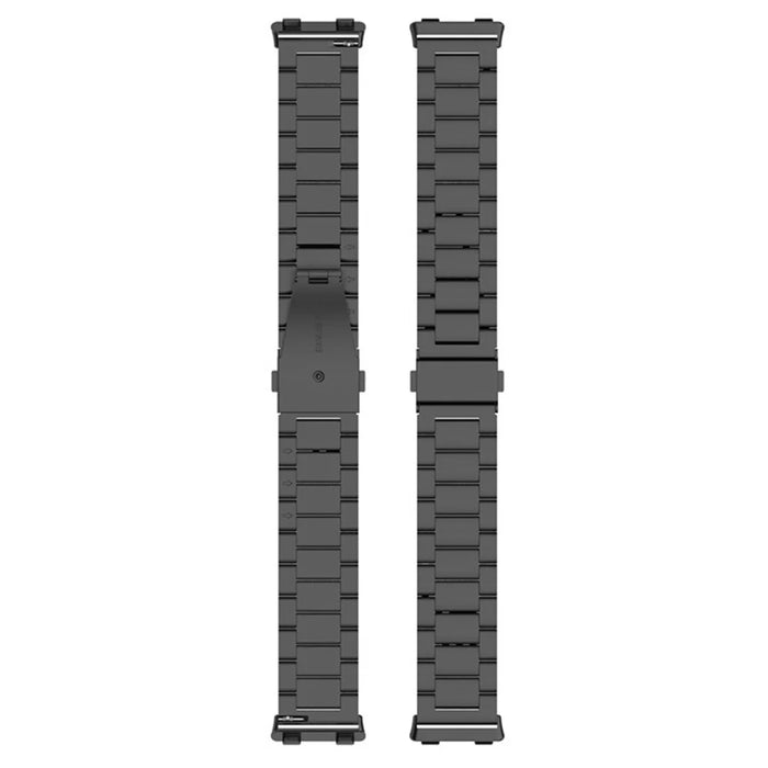Watch Band for Oppo Watch 41mm Titanium Alloy 3-Bead Wrist Strap - Black - 4