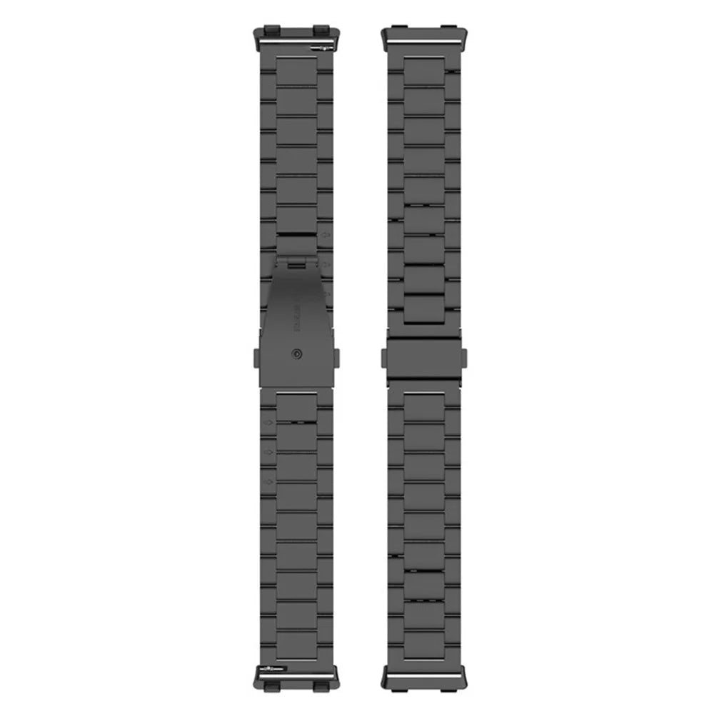 Watch Band for Oppo Watch 46mm Titanium Alloy 3-Bead Wrist Strap - Black - 4