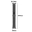 Watch Band for Oppo Watch 2 42mm Titanium Alloy 3-Bead Wrist Strap - Black - 7