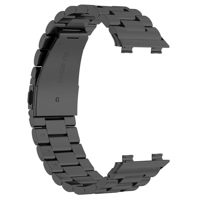 Watch Band for Oppo Watch 2 46mm Titanium Alloy 3-Bead Wrist Strap - Black - 3