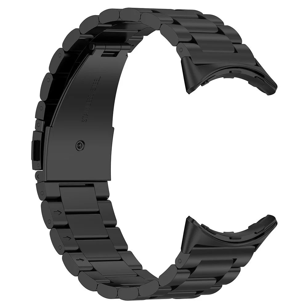 Watch Band for Google Pixel Watch 4 41mm / Watch 3 41mm / Watch 2 / Watch Titanium Alloy 3-Bead Wrist Strap - Black - 3