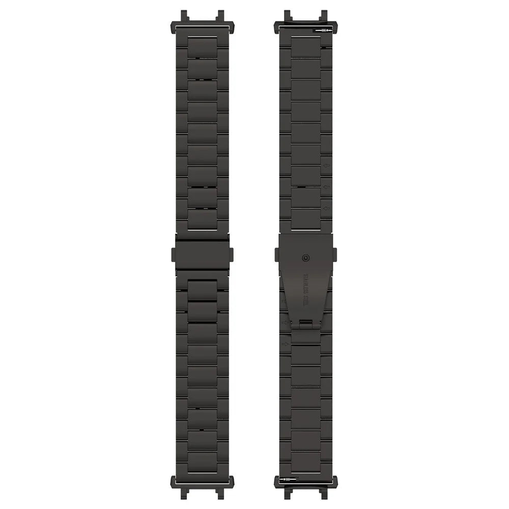 Watch Band for Huami Amazfit Active Edge A2212 A2213 Titanium Alloy 3-Bead Wrist Strap - Black - 2