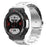 Watch Band for Huami Amazfit T-Rex 2 Titanium Alloy 3-Bead Wrist Strap - Silver - 2