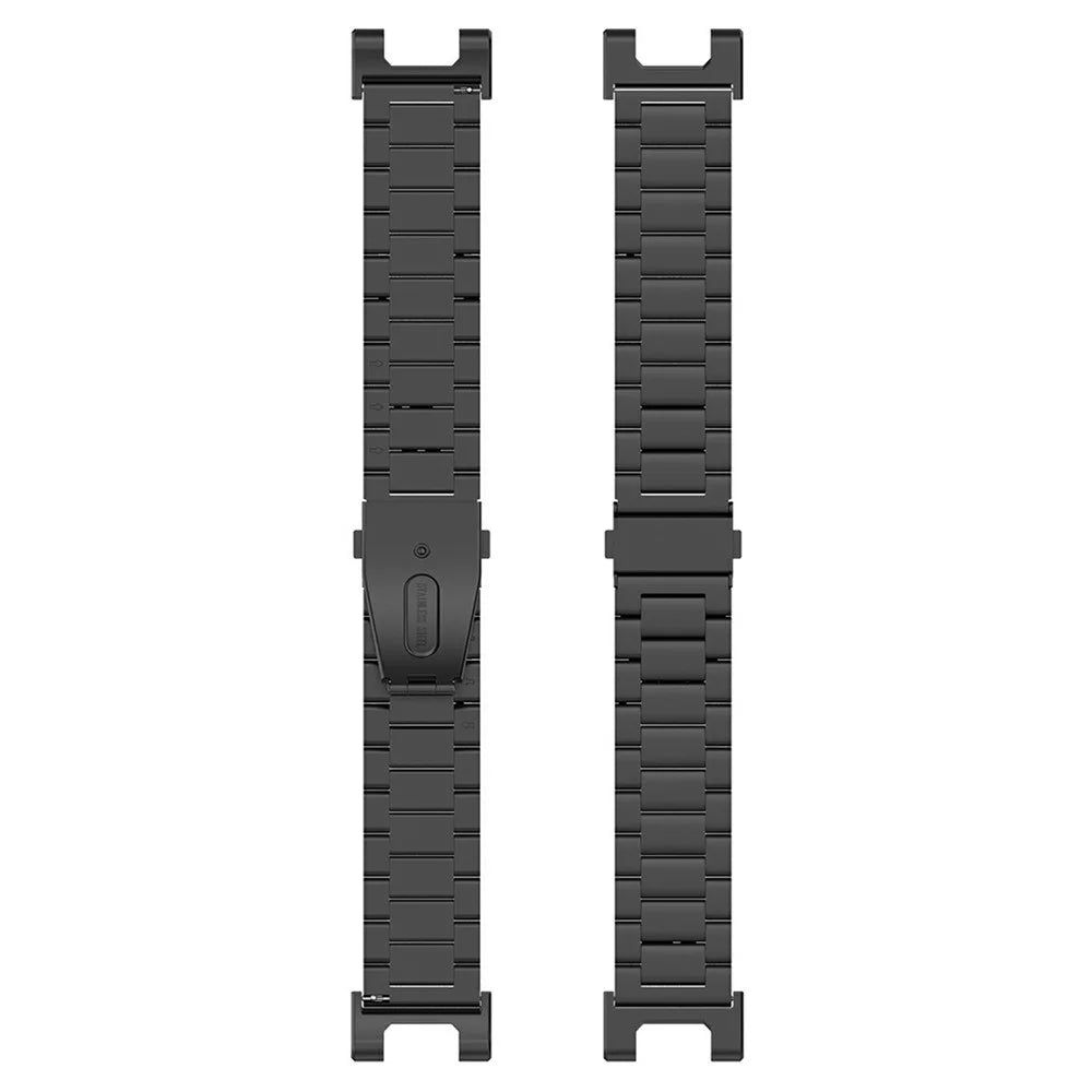 Watch Band for Huami Amazfit T-Rex Pro A1918 Titanium Alloy 3-Bead Wrist Strap - Black - 4
