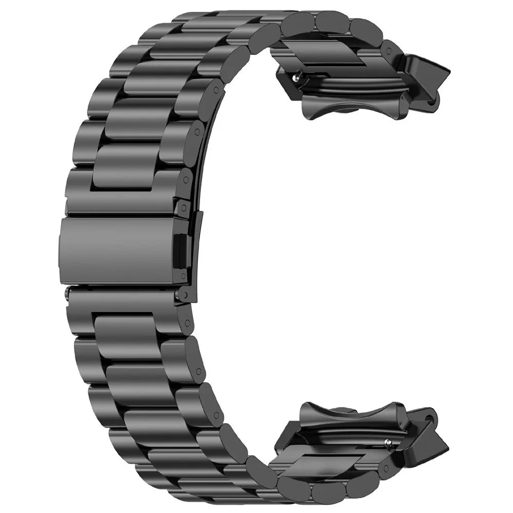 Watch Band for Huami Amazfit T-Rex 3 A2322 Titanium Alloy 3-Bead Wrist Strap - Black - 3