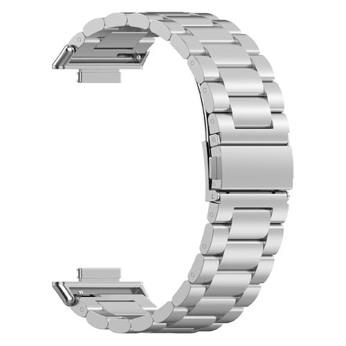 Watch Band for Huawei Watch Fit 2 Titanium Alloy 3-Bead Wrist Strap - Silver - 1