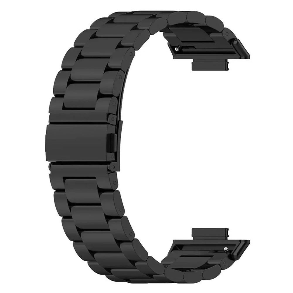 Watch Band for Huawei Watch Fit 4 / 4 Pro / Fit 3 Titanium Alloy 3-Bead Wrist Strap - Black - 1