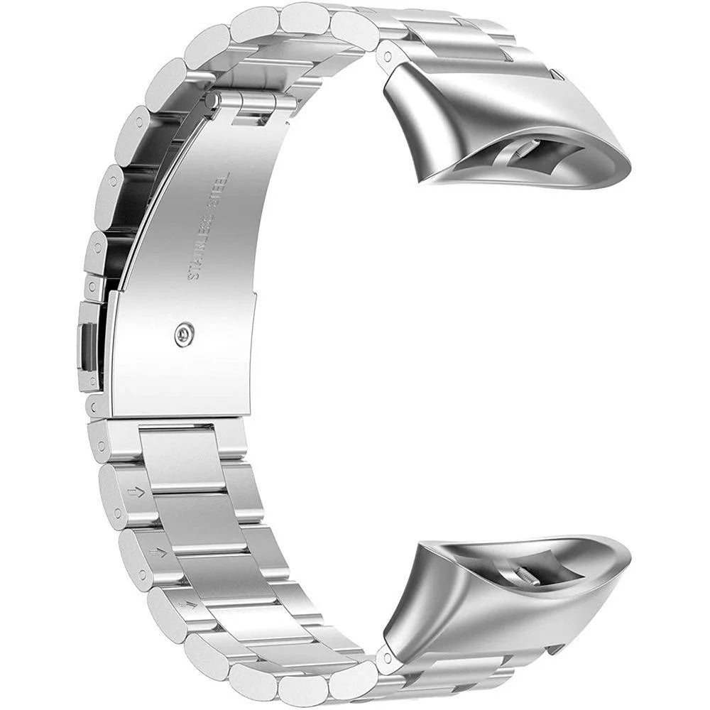 Watch Band for Garmin Forerunner 45 / 45S / Swim 2 Titanium Alloy 3-Bead Wrist Strap - Silver - 3