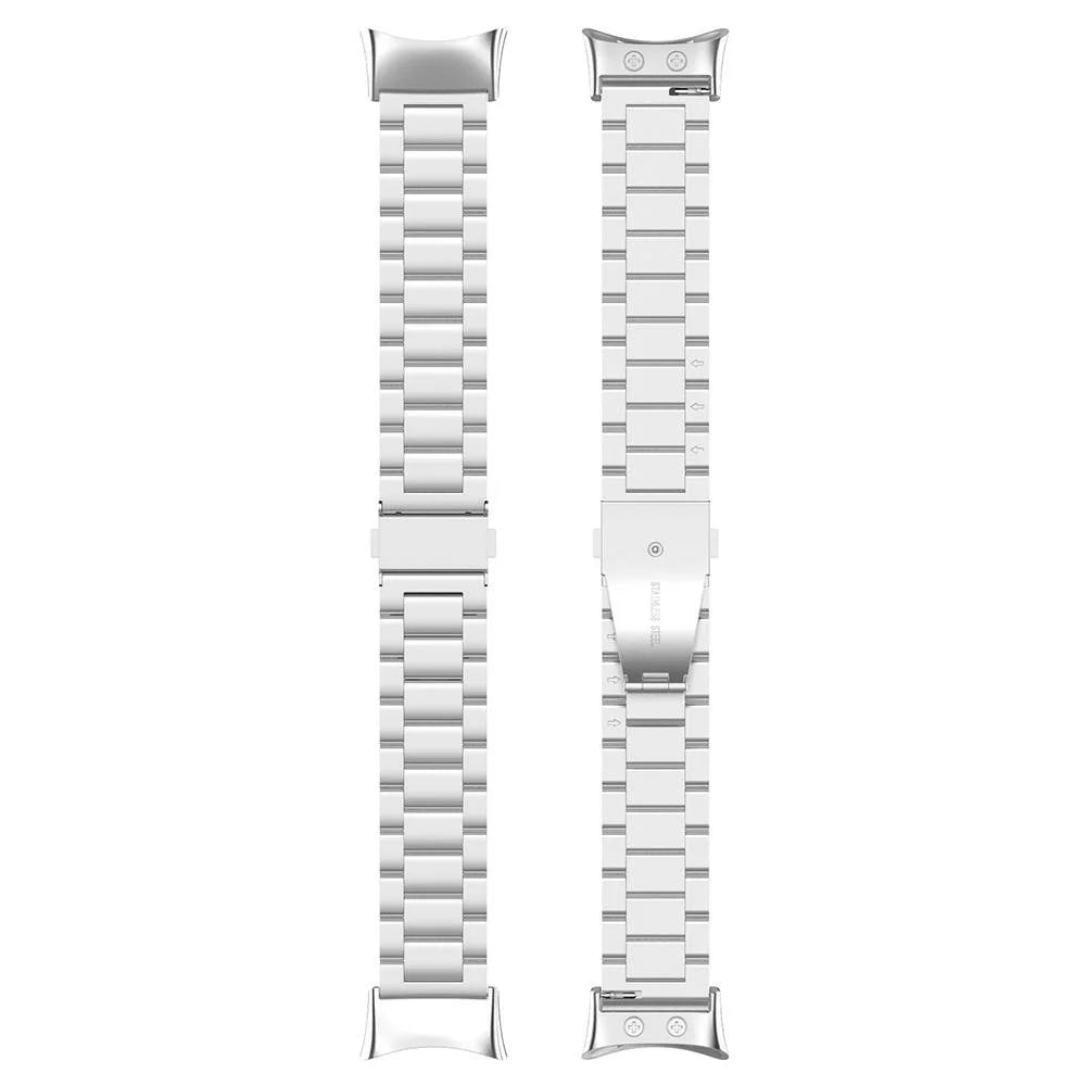 Watch Band for Garmin Forerunner 45 / 45S / Swim 2 Titanium Alloy 3-Bead Wrist Strap - Silver - 4