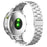 22mm Watch Band with Connector for Garmin Fenix 8 47mm / E 47mm Titanium Alloy 3-Bead Wrist Strap - Silver - 1