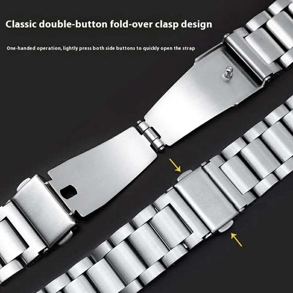 Watch Band for Xiaomi Smart Band 10 / 9 / 8 Titanium Alloy 3-Bead Wrist Strap - Silver - 5