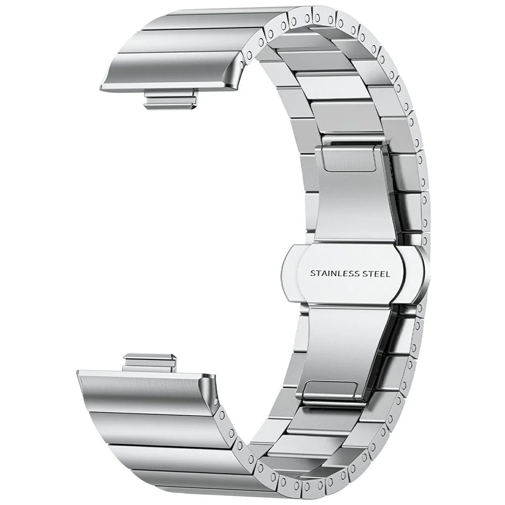 For Huawei Watch Fit 4 / 4 Pro Replacement Strap Stainless Steel Watch Band - Silver - 1
