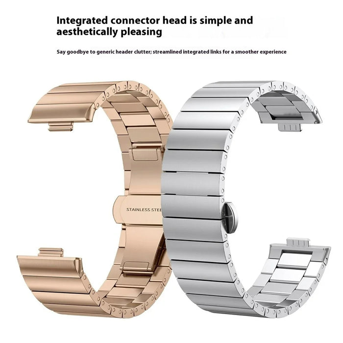 For Huawei Watch Fit 4 / 4 Pro Replacement Strap Stainless Steel Watch Band - Silver - 4
