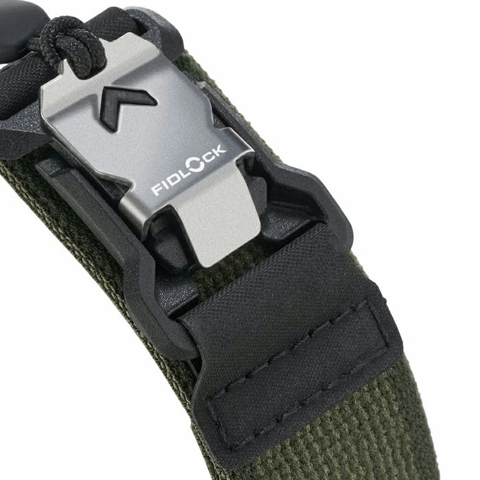 LEMONDA Watch Band For Apple Watch Ultra 3 2 1 49mm / Series 11 10 46mm / 9 8 7 45mm / SE3 SE2 SE 6 5 4 44mm / 3 2 1 42mm Nylon Strap with FIDLOCK Magnetic Buckle - Green - 4