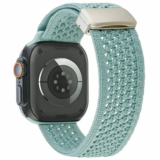 LEMONDA Watch Band For Apple Watch Series 11 10 42mm / 9 8 7 41mm / SE3 SE2 SE 6 5 4 40mm / 3 2 1 38mm Breathable Woven Nylon Strap - Mint Green - 1