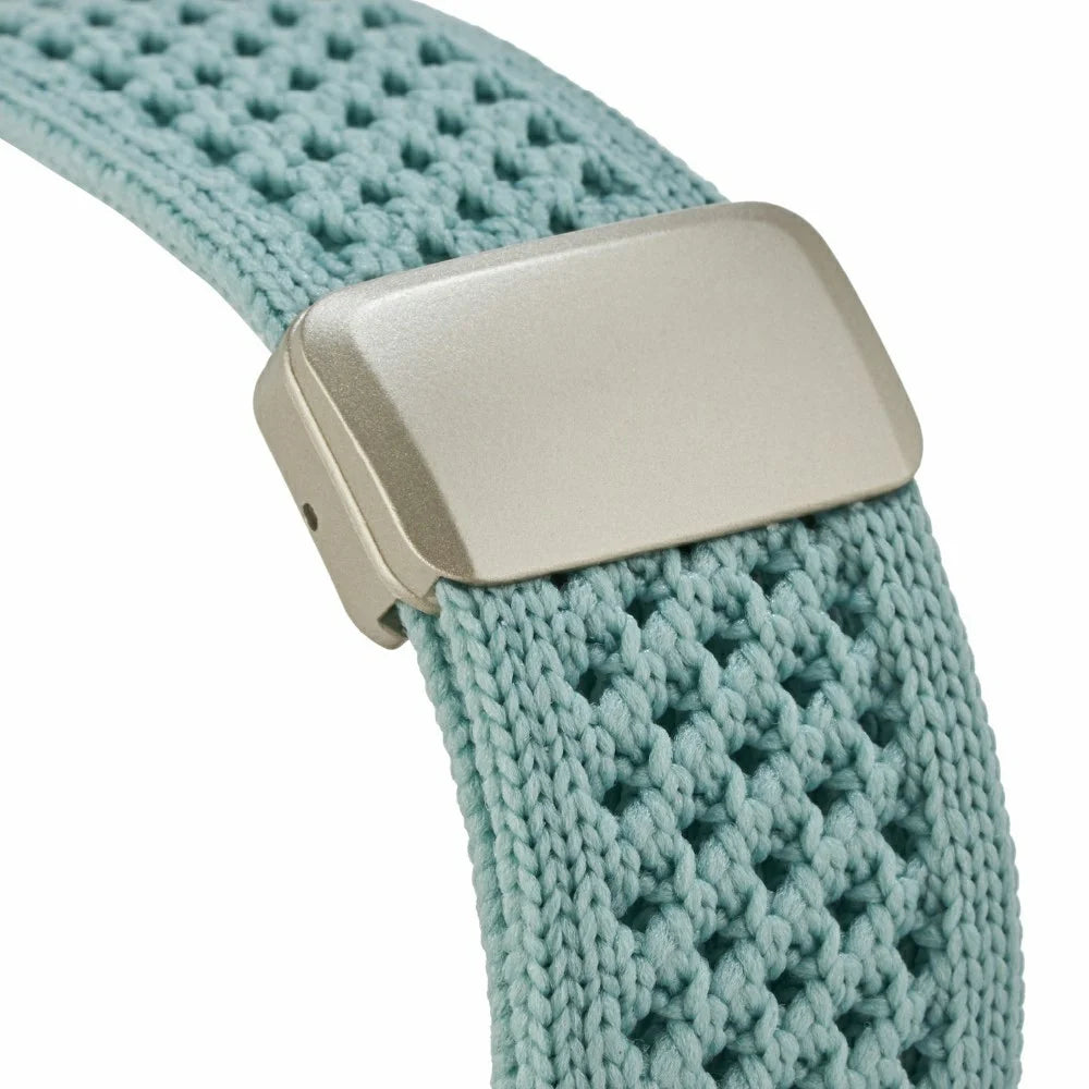 LEMONDA Watch Band For Apple Watch Ultra 3 2 1 49mm / Series 11 10 46mm / 9 8 7 45mm / SE3 SE2 SE 6 5 4 44mm / 3 2 1 42mm Breathable Woven Nylon Strap - Mint Green - 4
