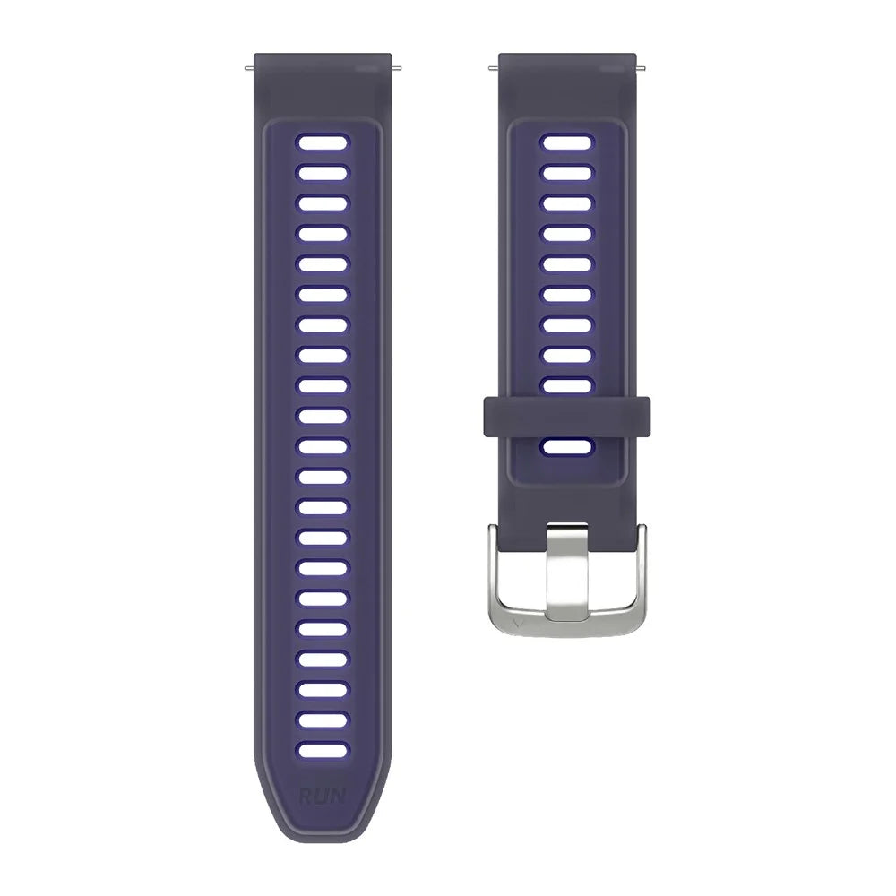 20mm Watch Band for Garmin Forerunner 570 42mm  /  Samsung Galaxy Watch7 44mm  /  40mm Transparent Silicone Wrist Strap - Purple - 5
