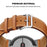 For Google Pixel Watch 4 45mm / Watch 3 45mm Watch Band Genuine Cow Leather Wrist Strap - Brown - 3