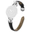 For Google Pixel Watch 4 45mm / Watch 3 45mm Watch Band Genuine Cow Leather Strap with D Ring Connector - Black - 1