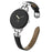 For Google Pixel Watch 4 45mm / Watch 3 45mm Watch Band Genuine Cow Leather Strap with D Ring Connector - Black - 2