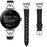 For Google Pixel Watch 4 45mm / Watch 3 45mm Watch Band Genuine Cow Leather Strap with D Ring Connector - Black - 3
