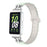 For Samsung Galaxy Fit3 Magnetic Watch Strap Silicone Wrist Band with D Ring Connector - Mint Green  /  Starlight - 2