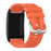 For WHOOP 5.0 / 4.0 Silicone Watch Strap Grid Texture Watchband Replacement - Orange - 1