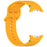Watch Band for Samsung Galaxy Watch8 44mm / 40mm / Watch8 Classic 46mm Wave Stitching Line Silicone Adjustable Strap - Yellow - 3