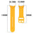 Watch Band for Samsung Galaxy Watch8 44mm / 40mm / Watch8 Classic 46mm Wave Stitching Line Silicone Adjustable Strap - Yellow - 6
