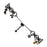 For Huami Amazfit GTS 2 Electroplated Metal Alloy Band Single Loop Chain Bracelet Strap - Black - 2