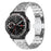 For Huami Amazfit T-Rex 2 Stainless Steel Watch Band with Butterfly Clasp - Silver - 2