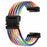 For Huami Amazfit T-Rex 3 A2322 Nylon Watch Band Braided Replacement Strap - White Rainbow - 1