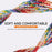 For Huami Amazfit T-Rex 3 A2322 Nylon Watch Band Braided Replacement Strap - White Rainbow - 3