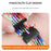 For Huami Amazfit T-Rex 3 A2322 Nylon Watch Band Braided Replacement Strap - White Rainbow - 5