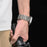 For Samsung Galaxy Watch Ultra 47mm / Ultra (2025) 47mm Watch Band Titanium Alloy 3-Bead Wrist Strap - Silver - 6