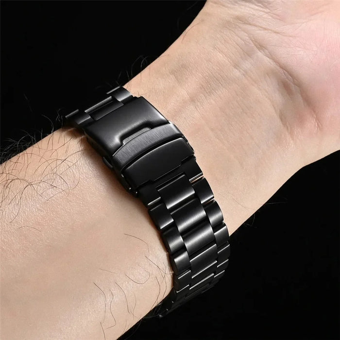 For Samsung Galaxy Watch Ultra 47mm / Ultra (2025) 47mm Watch Band Titanium Alloy 3-Bead Wrist Strap - Silver - 7
