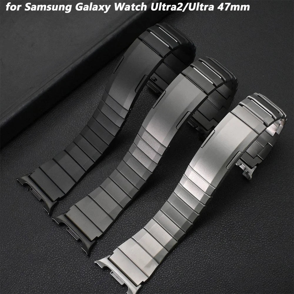 For Samsung Galaxy Watch Ultra 47mm / Ultra (2025) 47mm Wrist Band Titanium Alloy Detachable Watch Strap - Titanium - 3