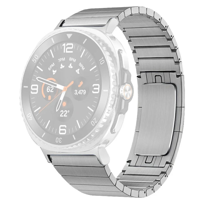 For Samsung Galaxy Watch Ultra 47mm / Ultra (2025) 47mm Watch Band Titanium Alloy 1-Bead Wrist Strap - Silver - 1