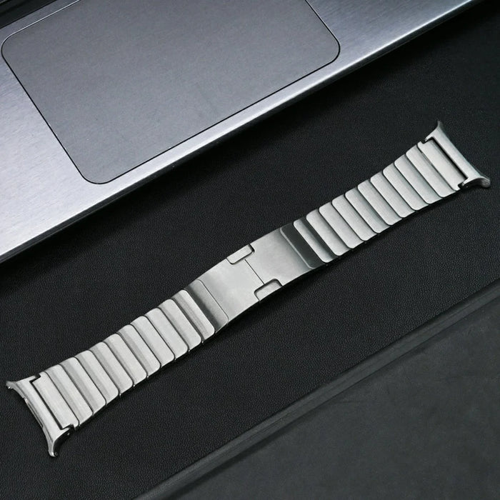 For Samsung Galaxy Watch Ultra 47mm / Ultra (2025) 47mm Watch Band Titanium Alloy 1-Bead Wrist Strap - Silver - 3